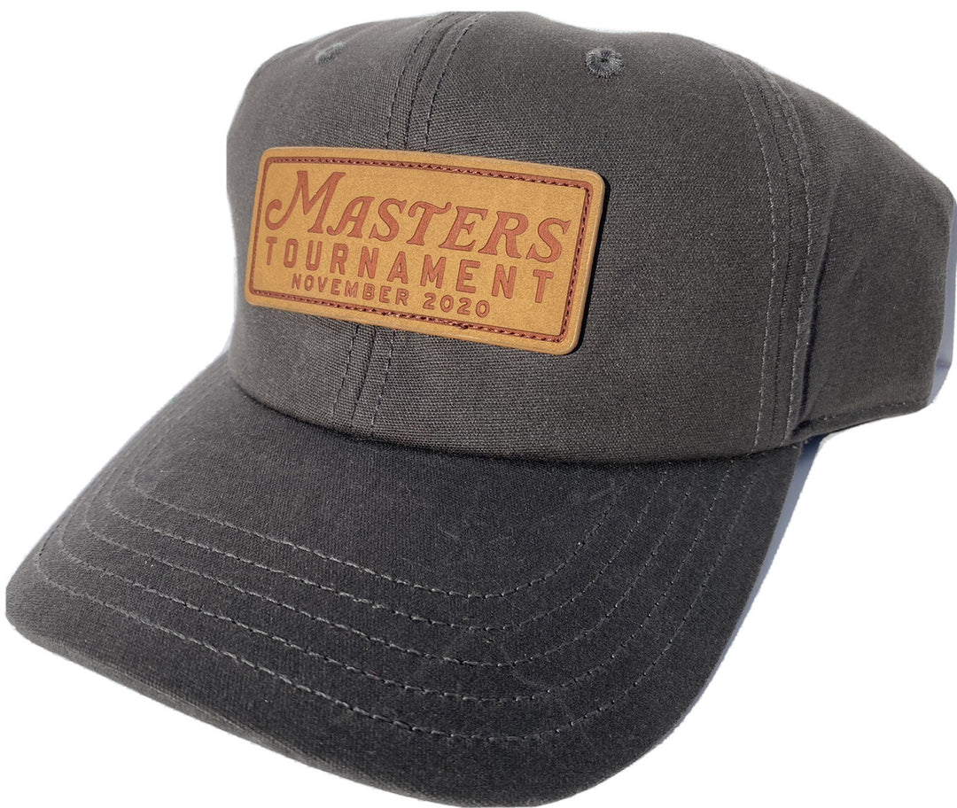 2025 MASTERS GRAY LEATHER WAX PATCH MEN’S HAT AUGUSTA NATIONAL NEW
