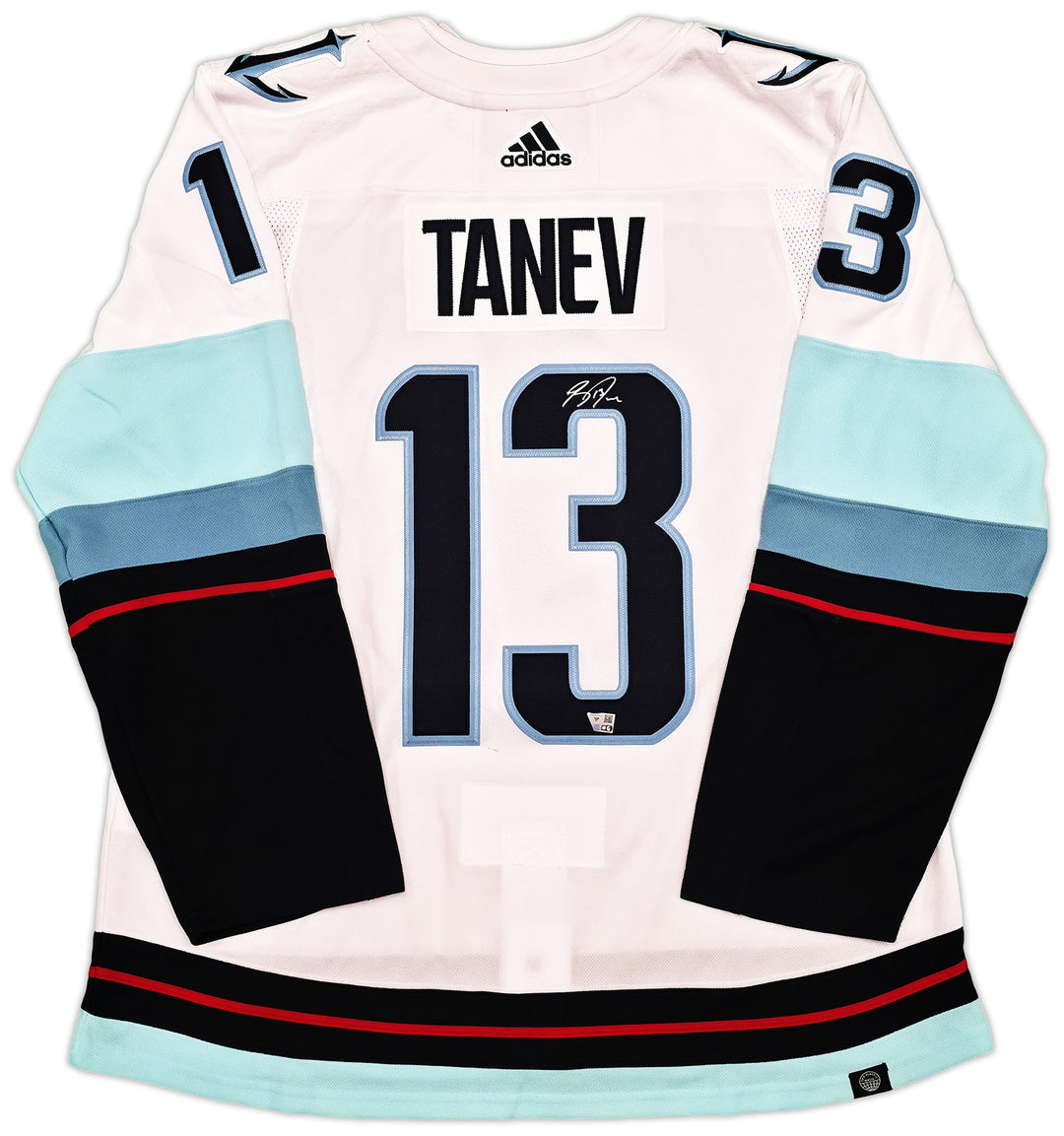 Seattle Kraken Brandon Tanev Auto White Adidas Authentic Jersey Size 54 Fanatics
