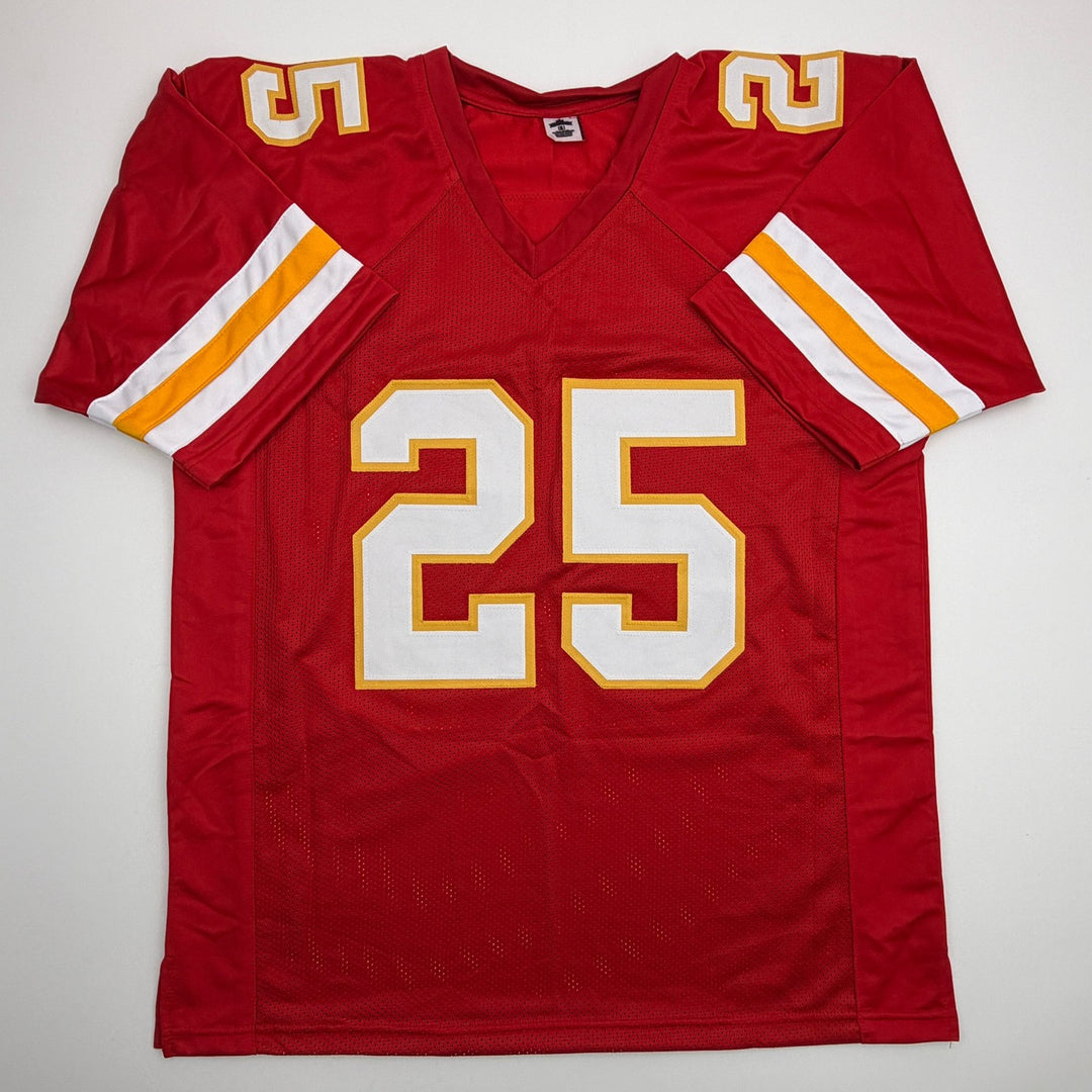 Autographed/Signed LeSean McCoy Kansas City Red Football Jersey JSA COA