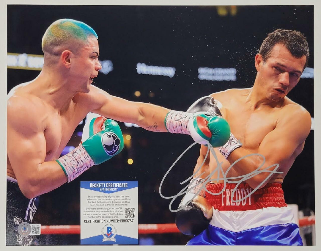 Joseph Diaz Jr. signed 11x14 Photo WBC IBF Boxing Autograph B ~ Beckett BAS COA