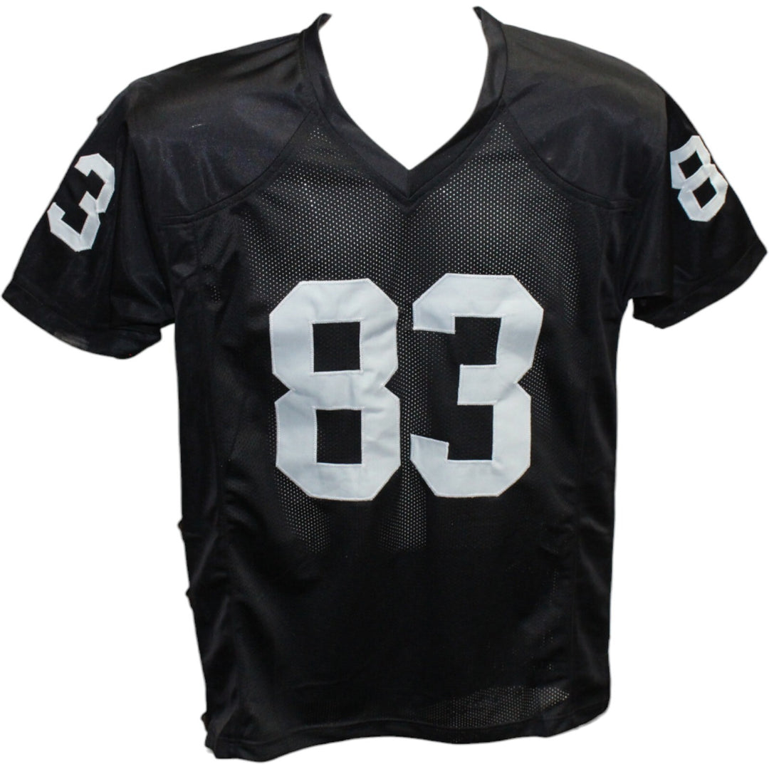 Ted Hendricks Autographed/Signed Pro Style Black XL Jersey HOF Beckett 42613