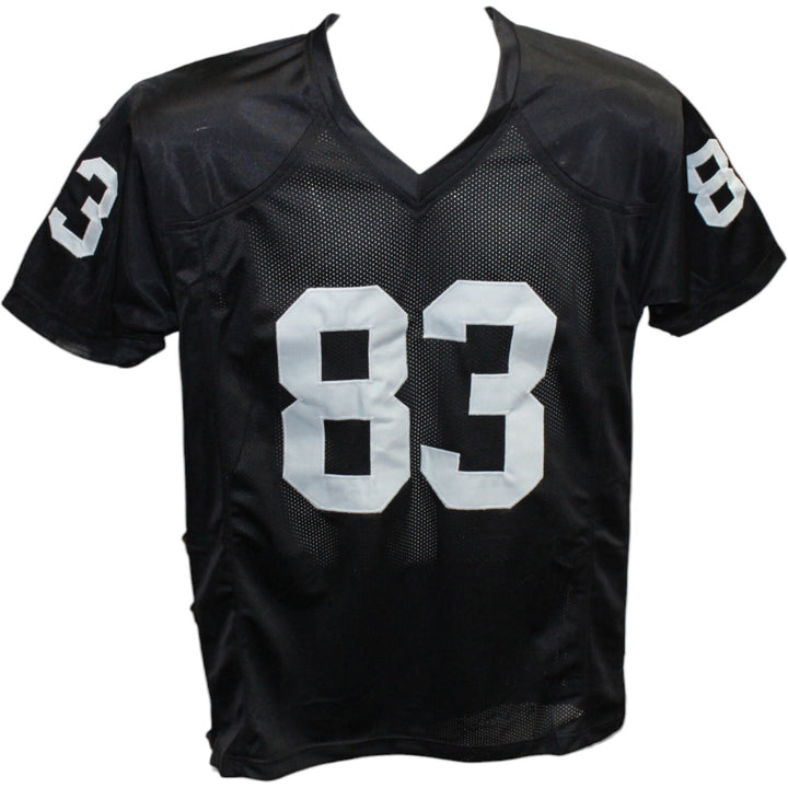 Ted Hendricks Autographed/Signed Pro Style Black XL Jersey HOF Beckett 42613