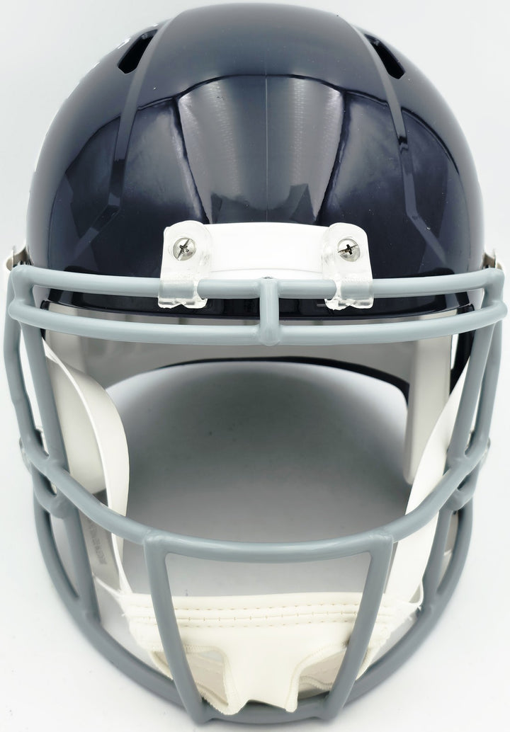 Brian Urlacher Auto Bears Blue Full Size Throwback Speed Replica Helmet HOF 18