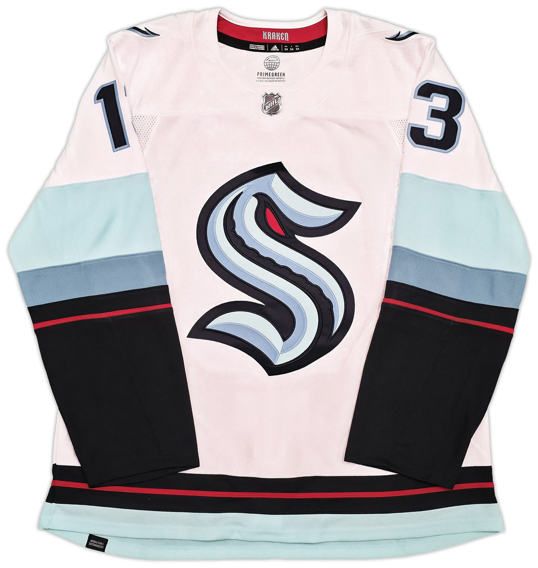 Seattle Kraken Brandon Tanev Auto White Adidas Authentic Jersey Size 54 Fanatics