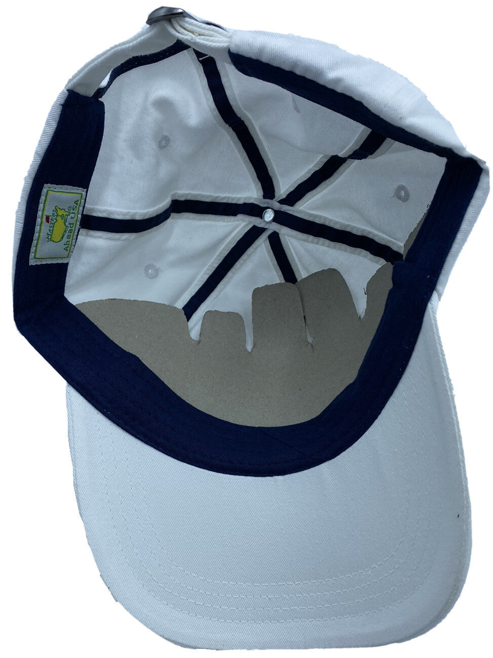 2022 MASTERS WHITE CIRCLE PATCH COTTON HAT AUGUSTA NATIONAL GOLF NEW
