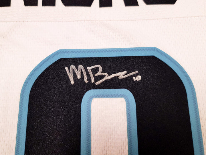Kraken Matty Beniers Auto White Fanatics Jersey XL Inaugural Patch NHL Debut