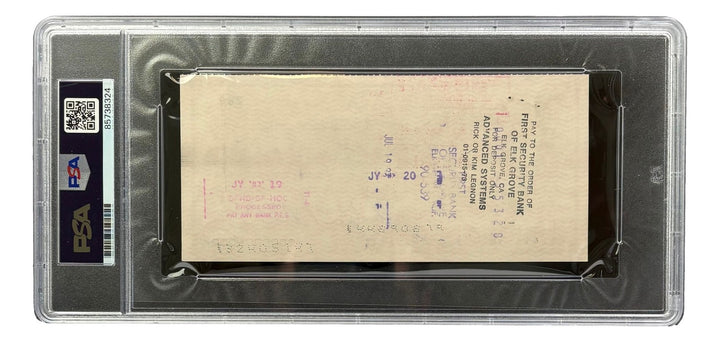Willie McCovey San Francisco Giants Signed Bank Check #280 PSA/DNA