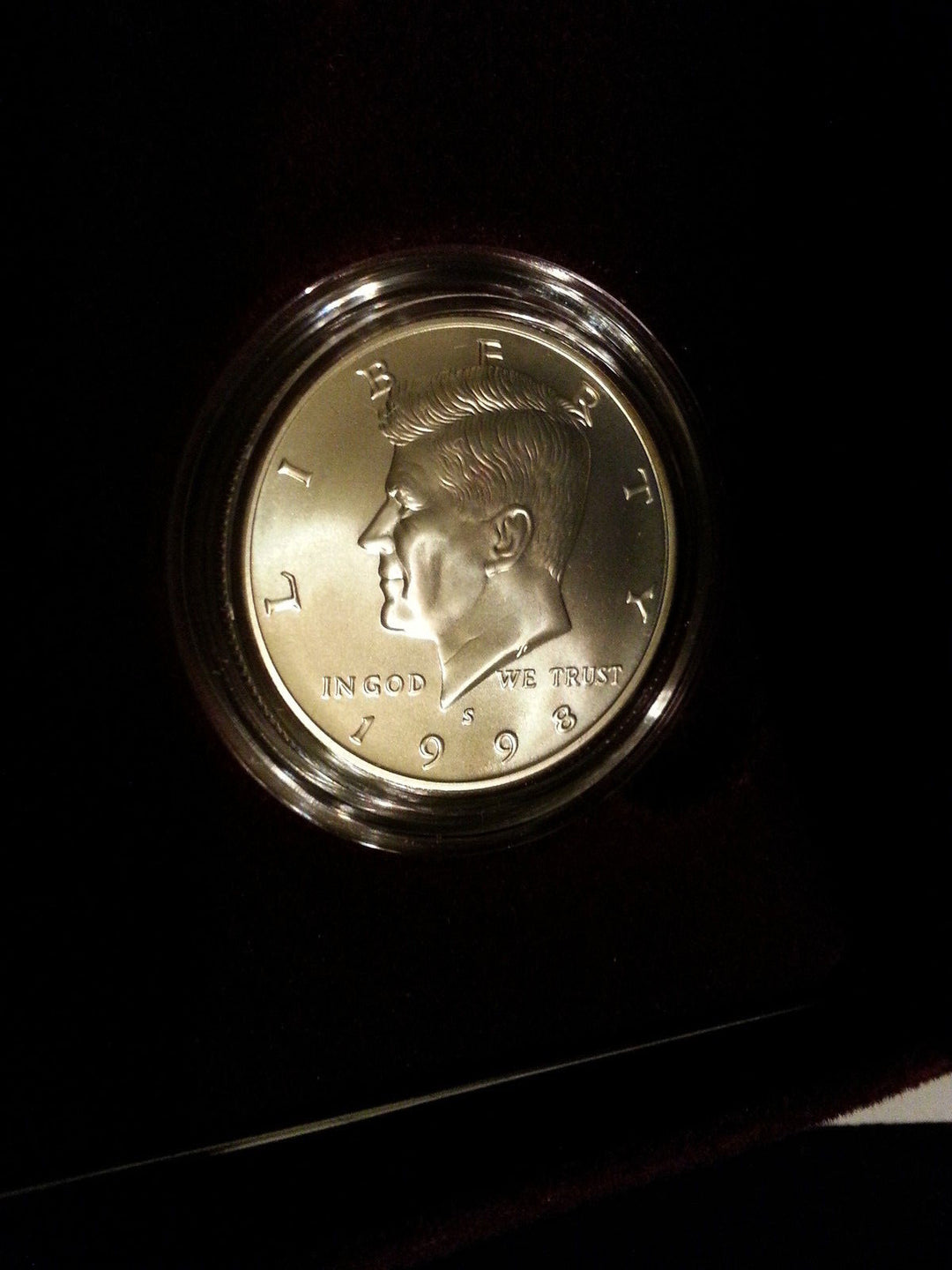 **RARE 1998 US Mint Silver Uncirculated Matte Kennedy Collector Set Box &COA
