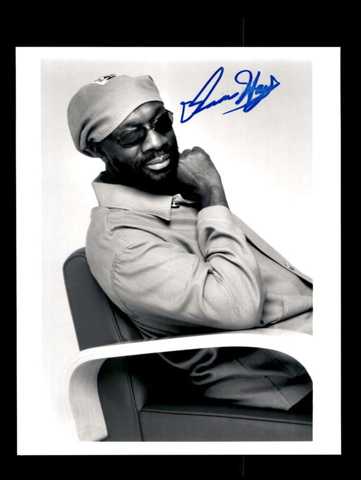 Isaac Hayes PSA DNA Hand Signed 8x10 Photo Autograph