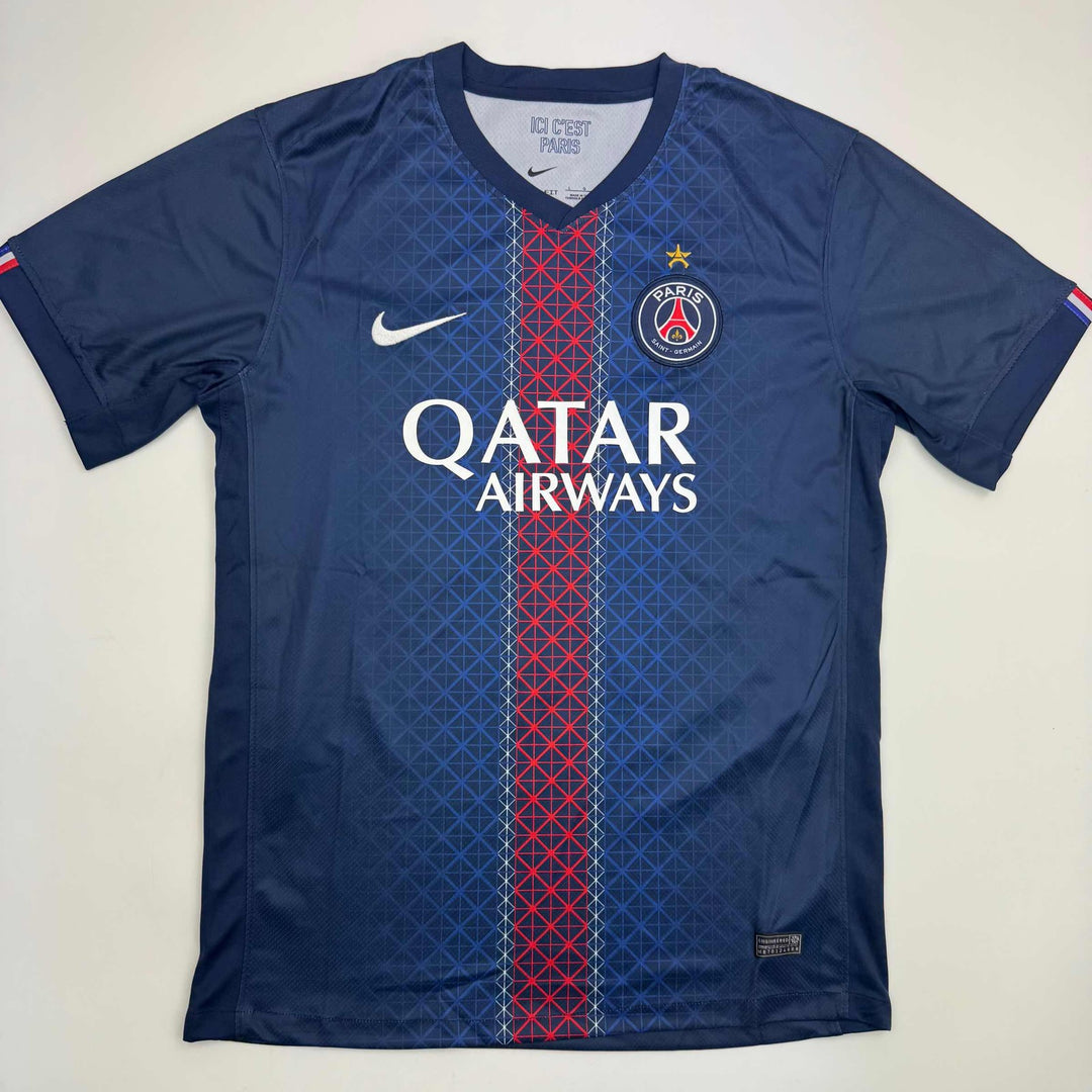 Autographed/Signed Bradley Barcola PSG Paris Saint Germain Blue Jersey BAS COA