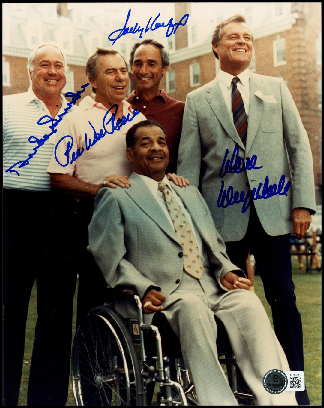 Sandy Koufax, Duke Snider, Pee Wee Reese & Don Drysdale Signed 8x10 Photo