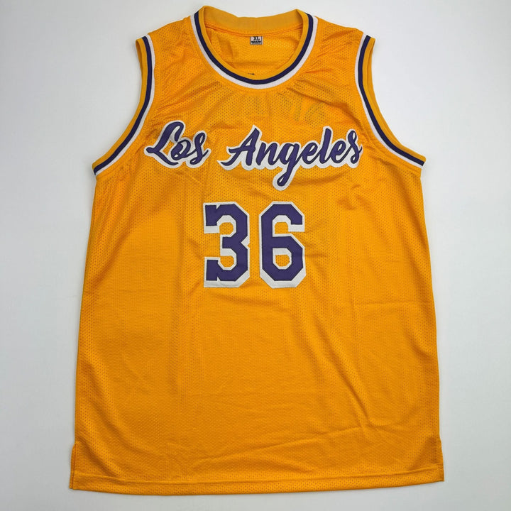 Autographed/Signed Marcus Smart LA Yellow Basketball Jersey BAS COA
