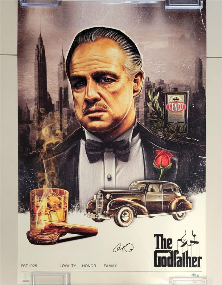 Al Pacino signed The Godfather 24x36 poster autograph Corleone (C) ~ Beckett BAS