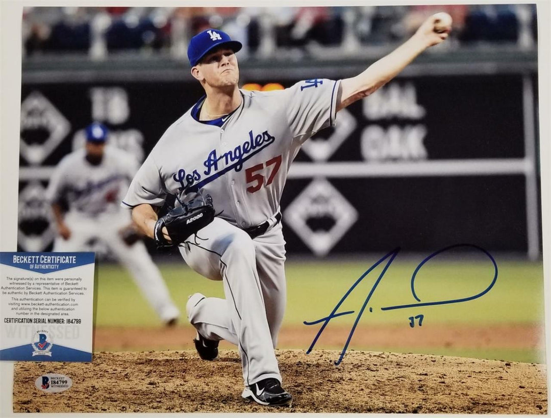 Alex Wood signed Dodgers 11x14 Photo Autograph (B) ~ BAS Beckett Witness COA
