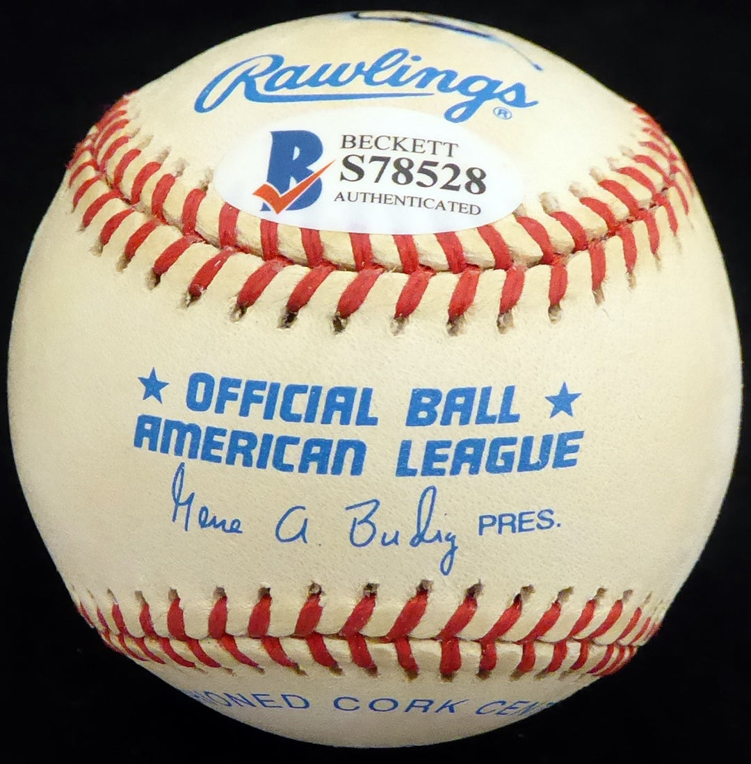 Bill Voiselle Signed Official AL Baseball New York Giants Beckett BAS #S78528