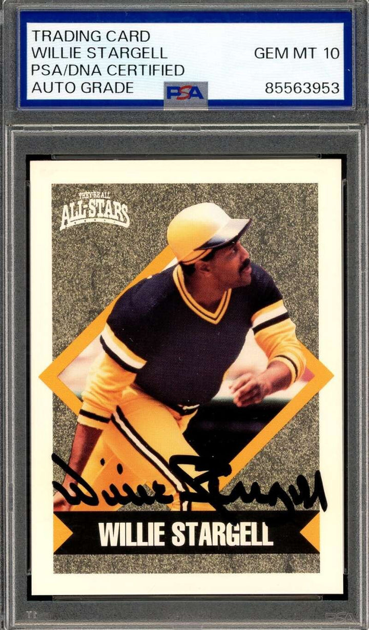 Willie Stargell Gem Mint 10 PSA DNA Signed 1991 They're All All Stars Autograph