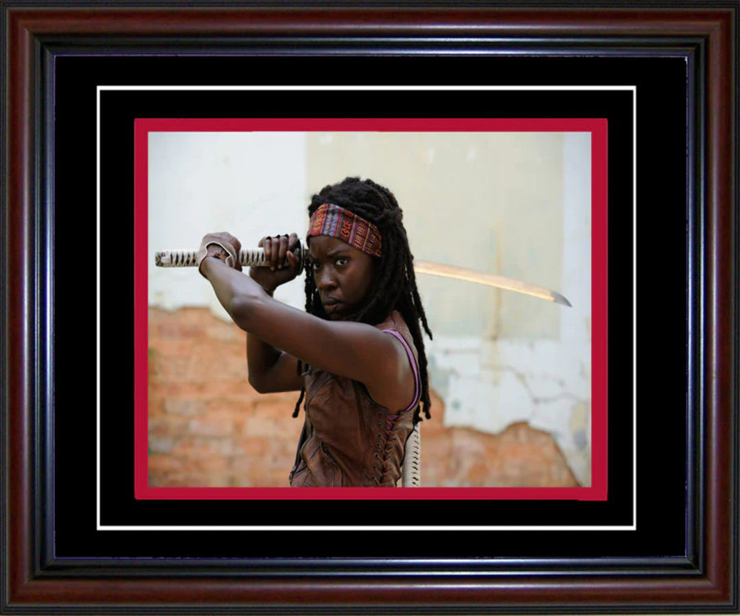 Danai Gurira Unsigned Framed Michonne Walking Dead 8x10 Photo