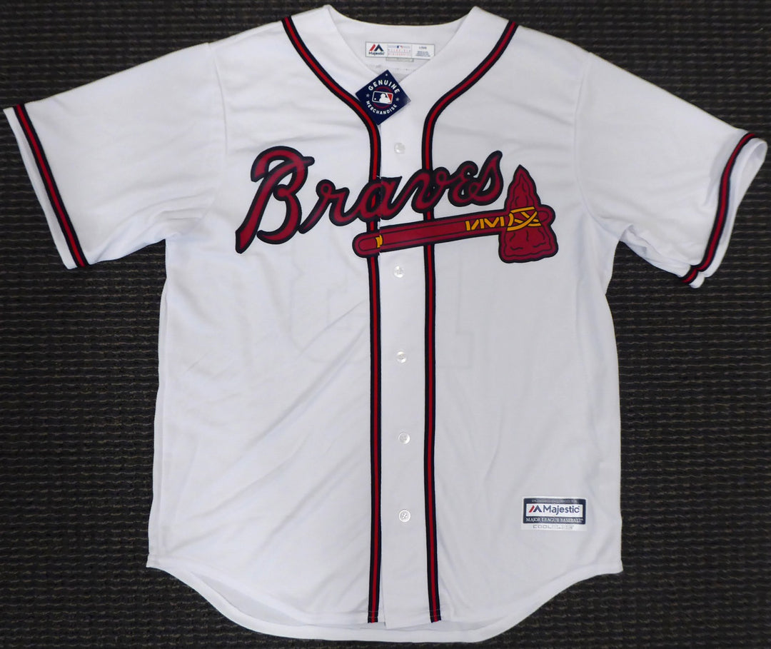 Atlanta Braves Ronald Jose Acuna Blanco Jr. Signed Majestic Cool Base White