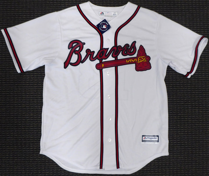 Atlanta Braves Ronald Jose Acuna Blanco Jr. Signed Majestic Cool Base White