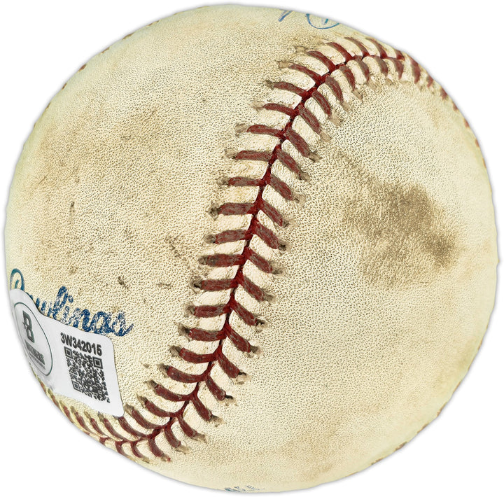 Ken Griffey Jr. Auto Official Game Used MLB Baseball Mariners Beckett 3W342015