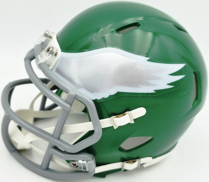 LeSean McCoy Auto Eagles Green 2023 Alternate Speed Mini Helmet Beckett Witness
