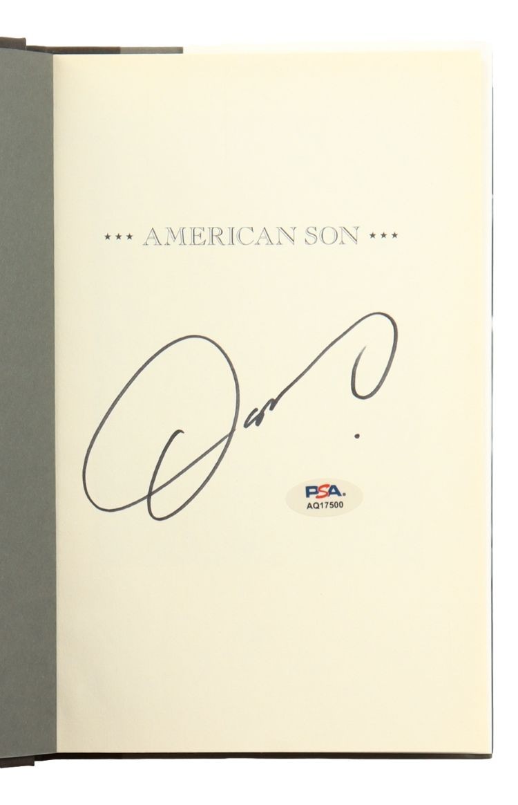 Oscar De La Hoya Signed American Son Hardcover Book PSA/DNA