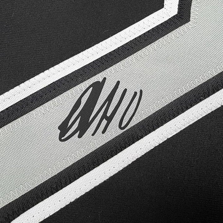 Framed Facsimile Autographed Artemi Panarin 35x39 Los Angeles Blk Reprint Jersey
