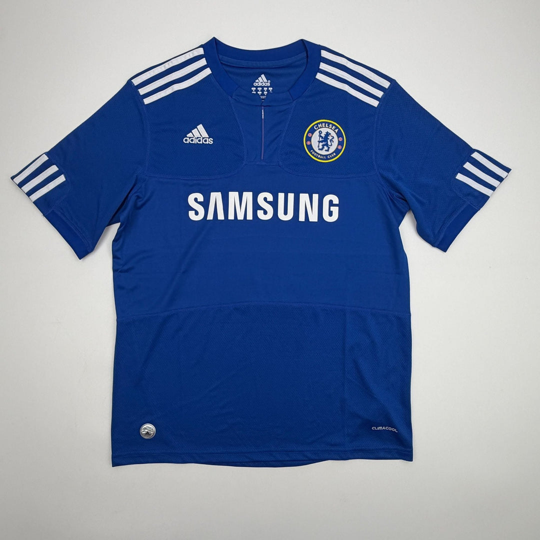 Autographed/Signed Ashley Cole Chelsea Blue Soccer Jersey Beckett BAS COA