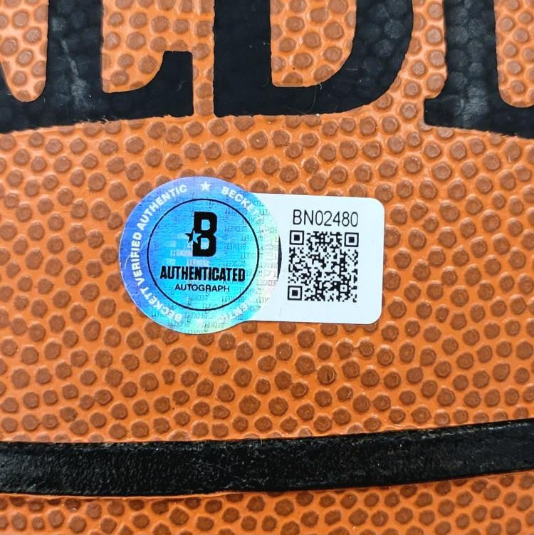 *Early* Magic Johnson #32 signed Spalding NBA Basketball autograph ~ BAS Beckett