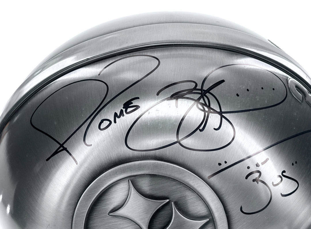 Jerome Bettis Autographed Pittsburgh Steelers Pewter FS Helmet #D/36 JSA Signed