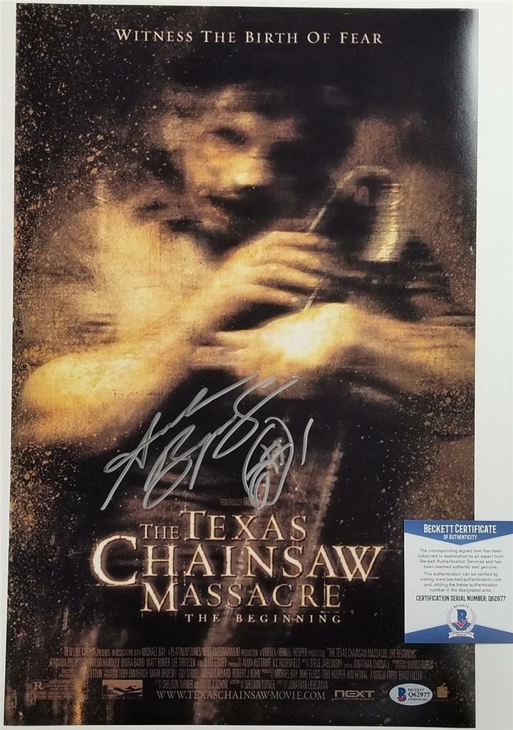 Andrew Bryniarski signed Texas Chainsaw Massacre 11x17 Photo #4 ~Beckett BAS COA