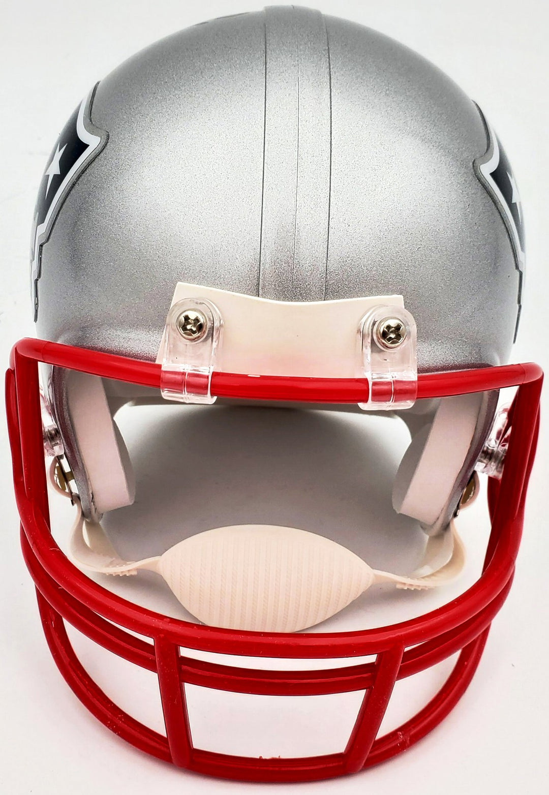Rodney Harrison Signed New England Patriots Silver Mini Helmet Beckett