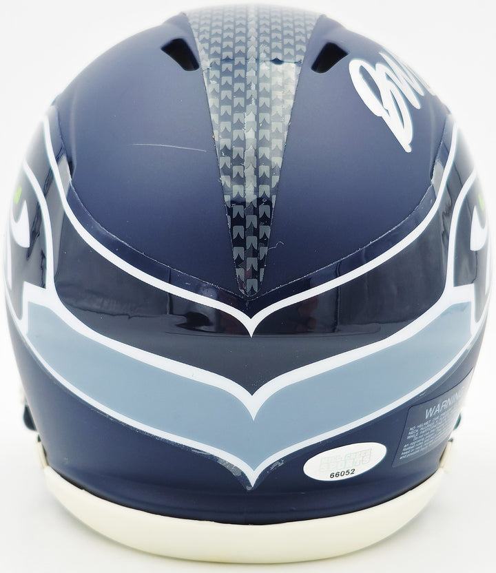 Byron Murphy II Signed Seattle Seahawks Blue Speed Mini Helmet MCS Holo
