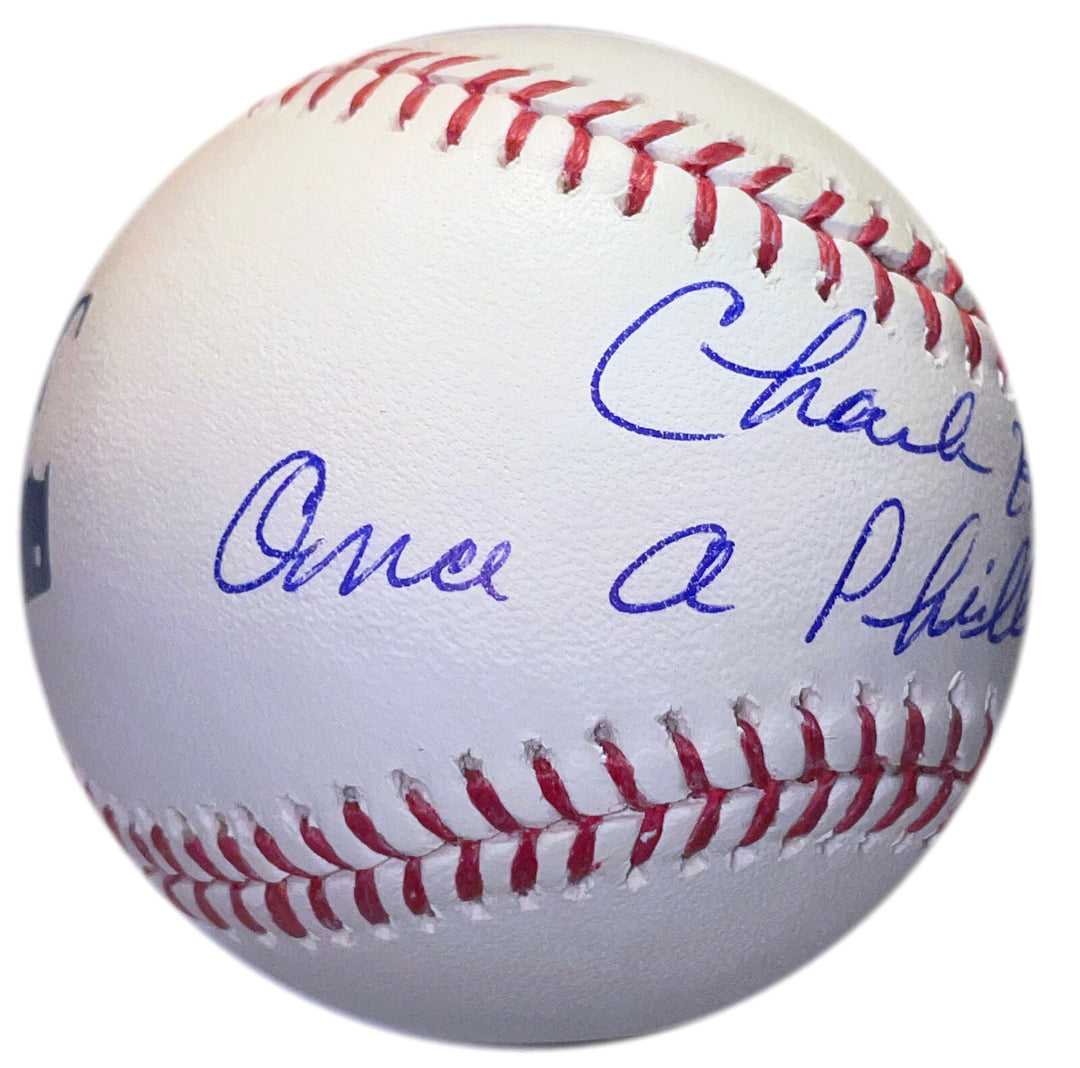 CHARLES HUDSON SIGNED & INSCRIBED -ONCE A PHILLY ALWAYS A PHILLY- STEINER BALL