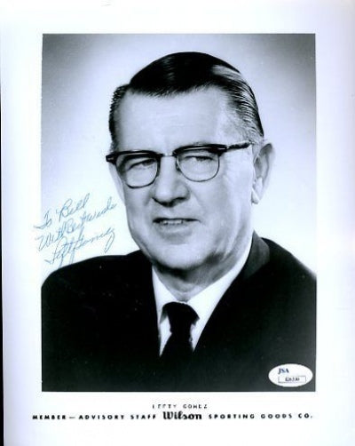 Lefty Gomez Signed Jsa Certed 8x10 Photo Autograph Authentic