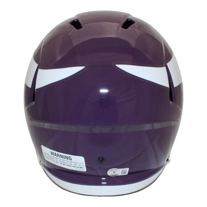 Fran Tarkenton Autographed Minnesota Vikings F/S TB Helmet Beckett 44018