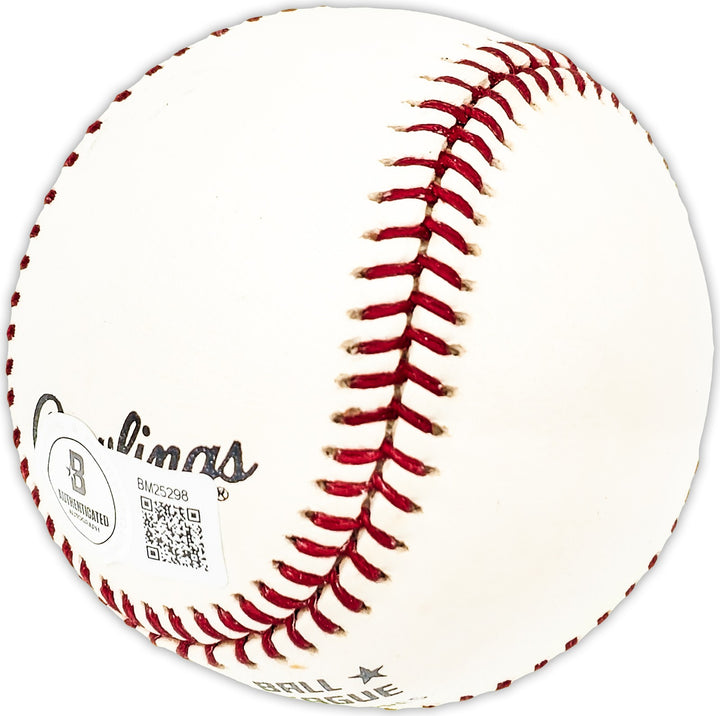 Art Ceccarelli Signed Official NL Baseball Cubs, Orioles Beckett QR