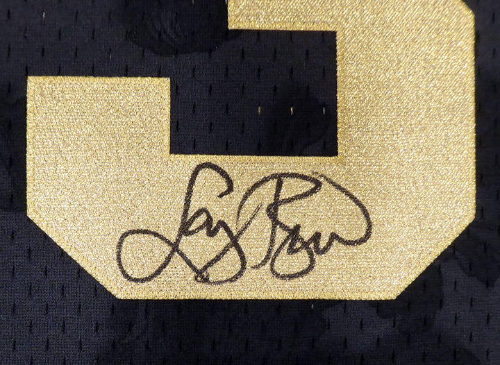 Celtics Larry Bird Auto Black Mitchell Ness Toile Swingman Jersey XXL Beckett