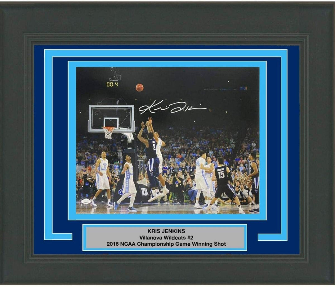 FRAMED Autographed/Signed KRIS JENKINS The Shot Villanova 16x20 Photo JSA COA