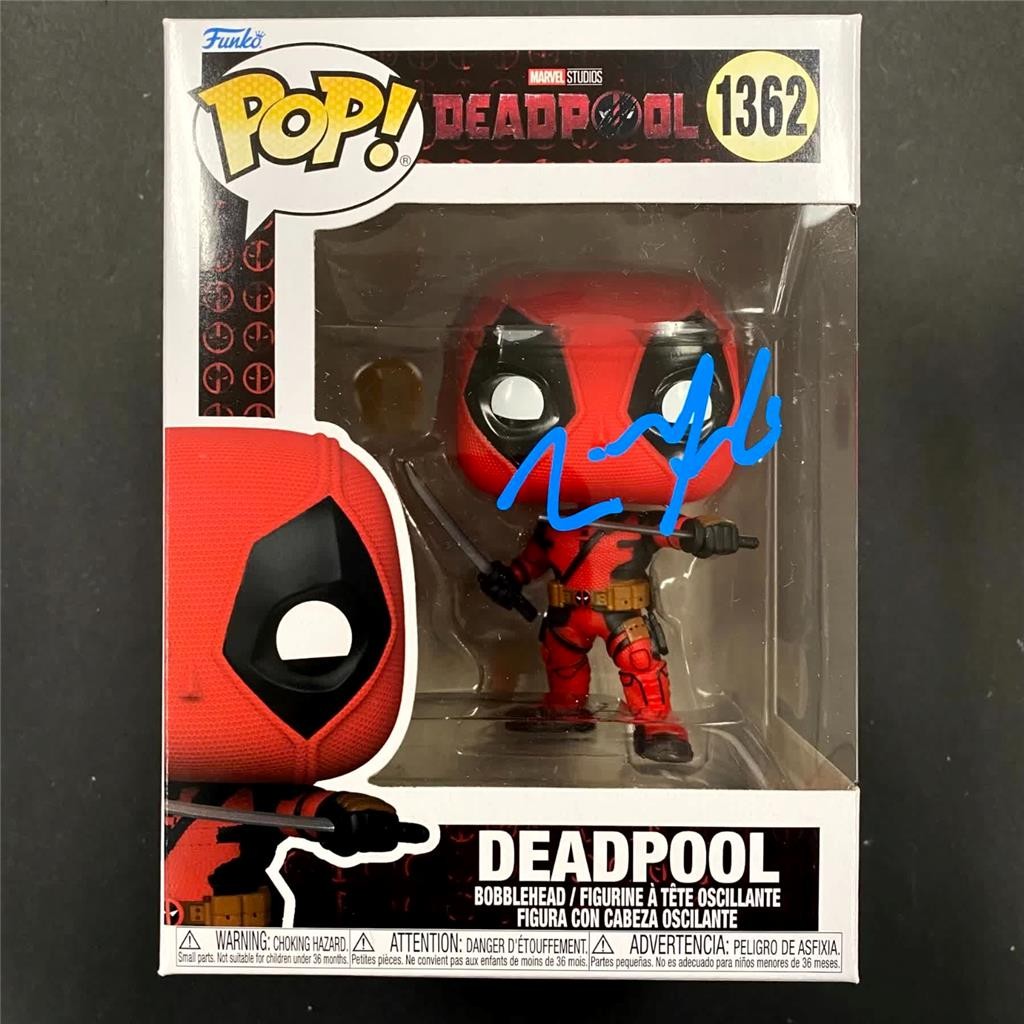 Director Tim Miller signed Deadpool Funko Pop 1362 autograph (A)~ Beckett BAS