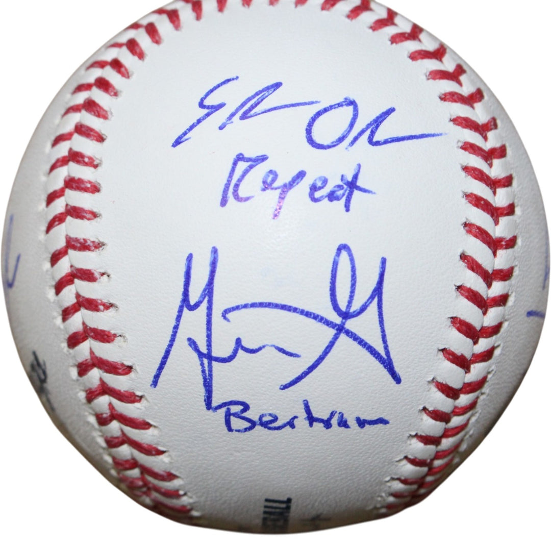 Sandlot Signed OML Baseball Patrick Renna +6 Character Name Beckett 50747