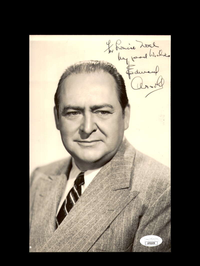 Edward Arnold JSA Coa Signed 6x10 Photograph Autograph