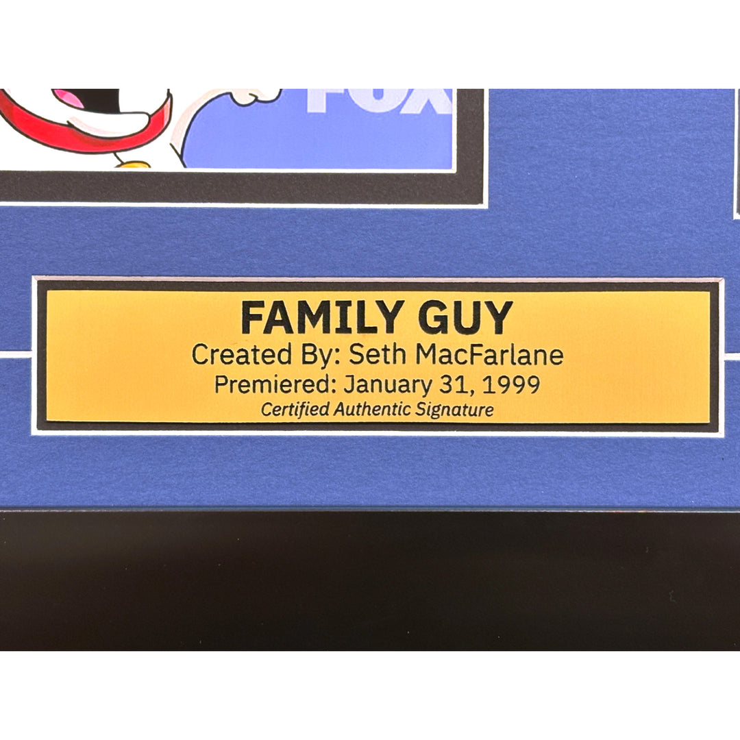 Seth MacFarlane Signed Family Guy 5x5 Photo Framed Autographed JSA / COA