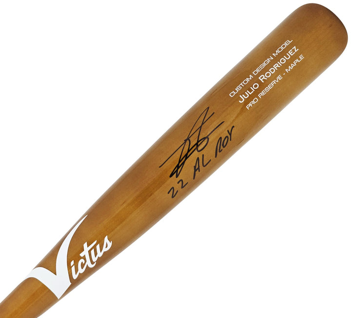 Julio Rodriguez Auto Brown Victus Pro Reserve Baseball Bat Mariners ROY Fanatics