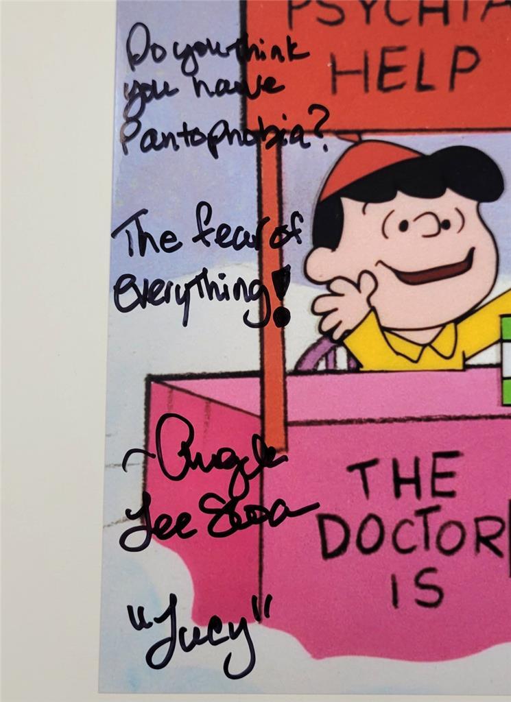 Brad Kesten & Angela Lee Sloan signed 8x10 Photo Peanuts Voice Charlie Brown /25
