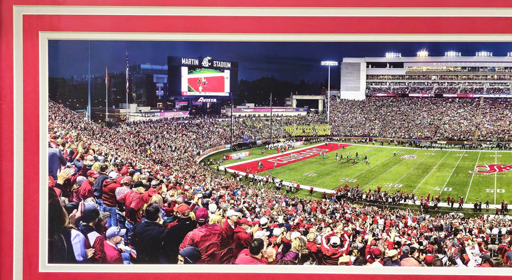 Unsigned 12x36 Panoramic Washington State Cougars College Gameday Win vs Oregon