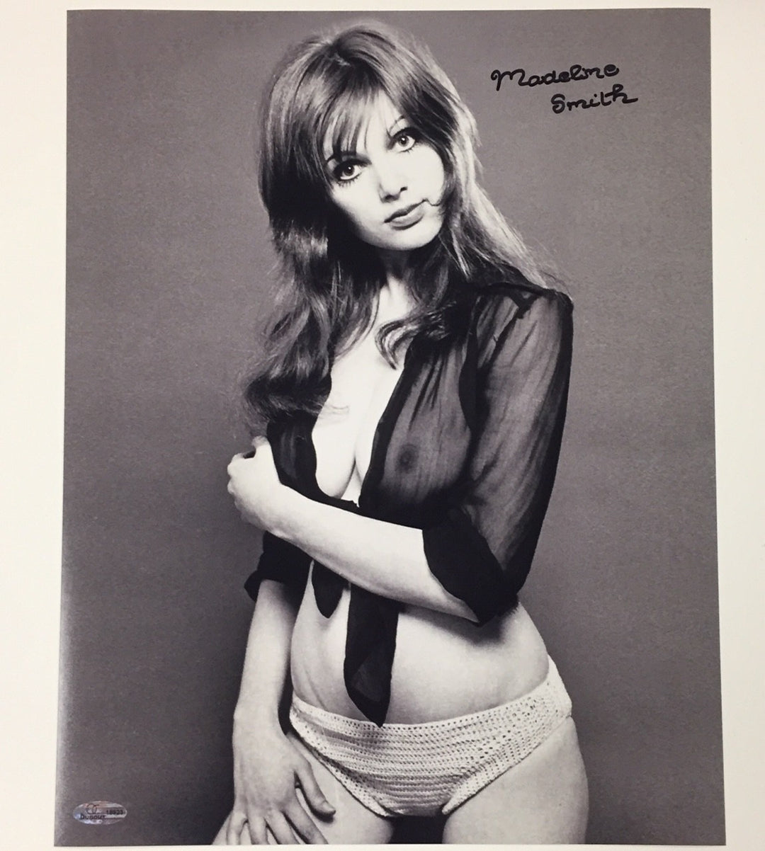 MADELINE SMITH James Bond Girl MISS CARUSO signed 11x14 Photo ~OC COA + Hologram