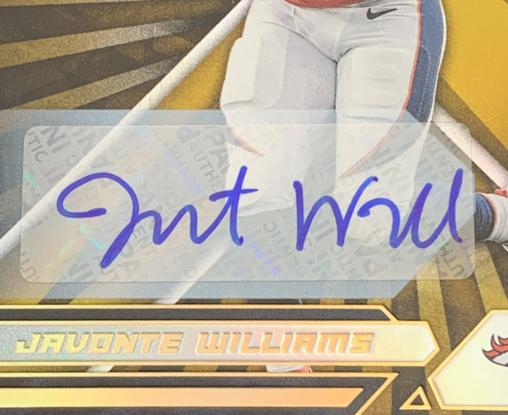 2021 PANINI XR JAVONTE WILLIAMS RC AUTO #4/5 Broncos Autograph SP Mint Rookie