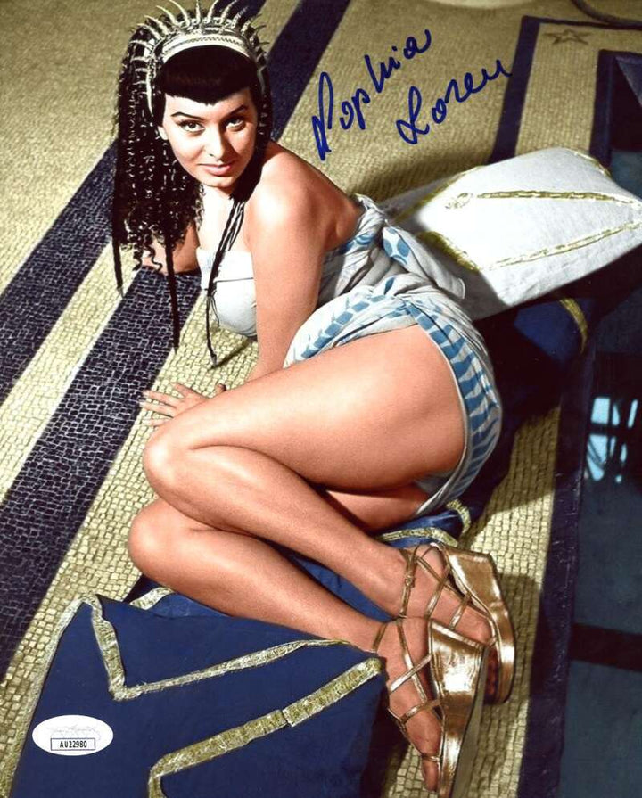 Sophia Loren JSA Coa Signed 8x10 Photo Autographed