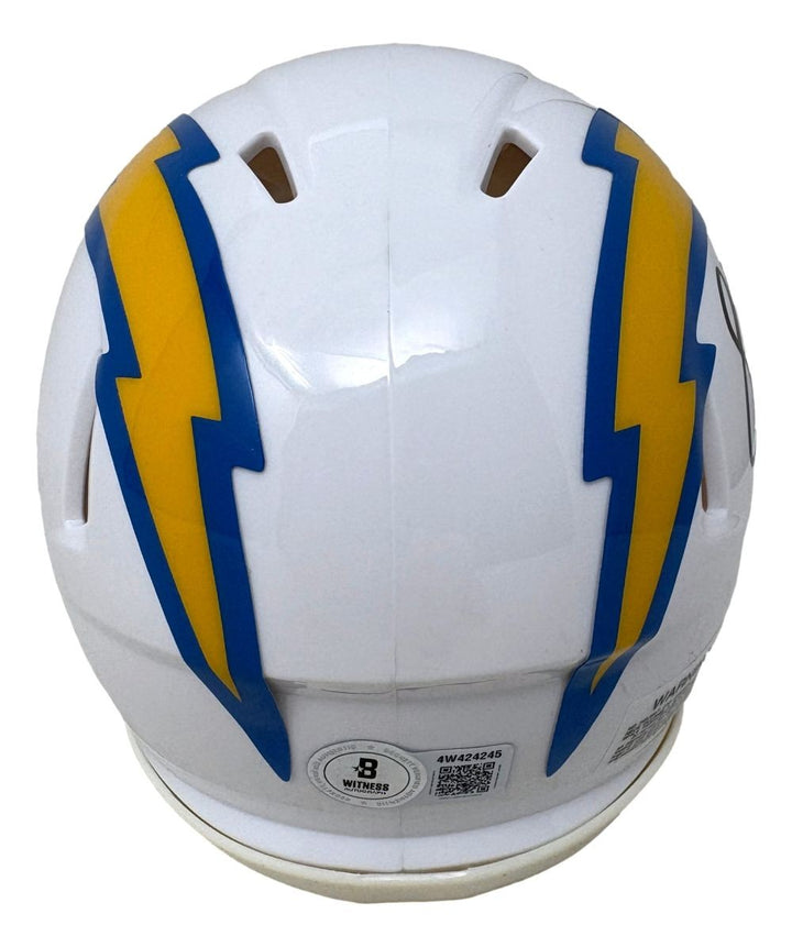 Shawn Merriman Signed Los Angeles Chargers Mini Speed Helmet BAS